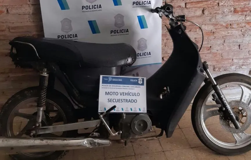 Aprehendido Por Circular En Una Moto Con Chasis Adulterado Chacabuco