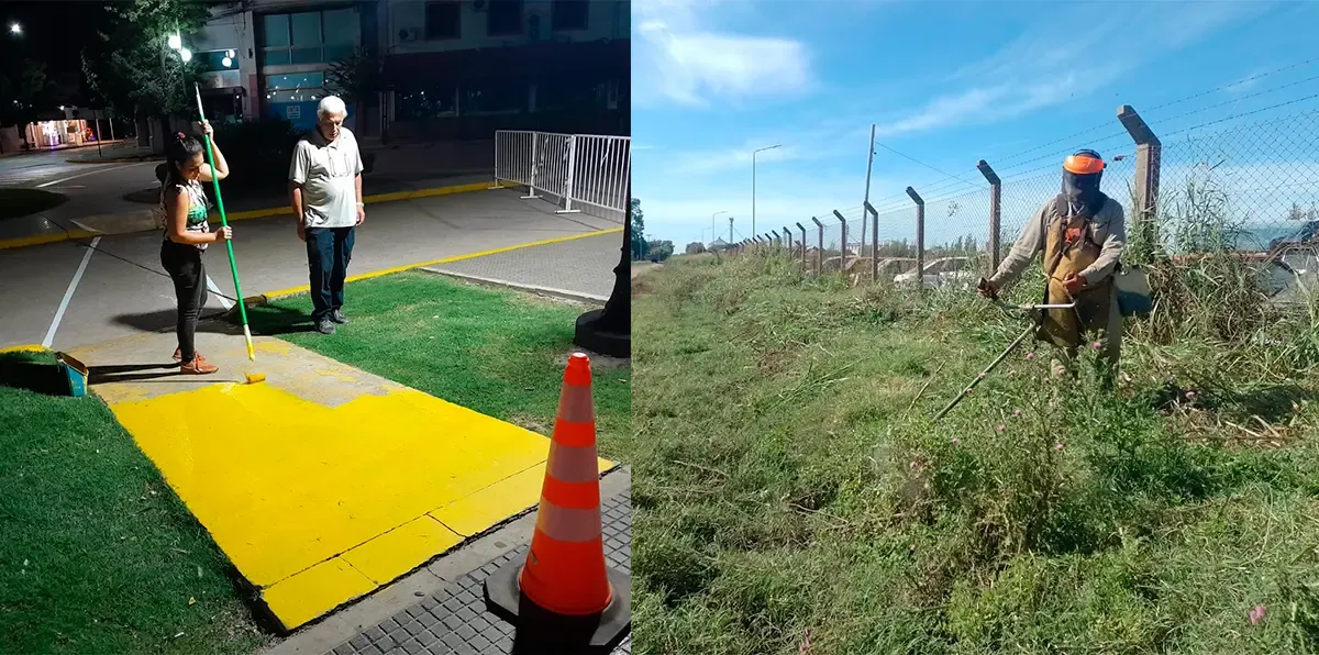 Arreglos de caminos rurales y tareas de limpieza y pintura en la ciudad ...