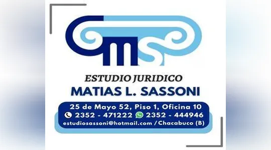 Imágen de profesional: Matías Sassoni Abogado