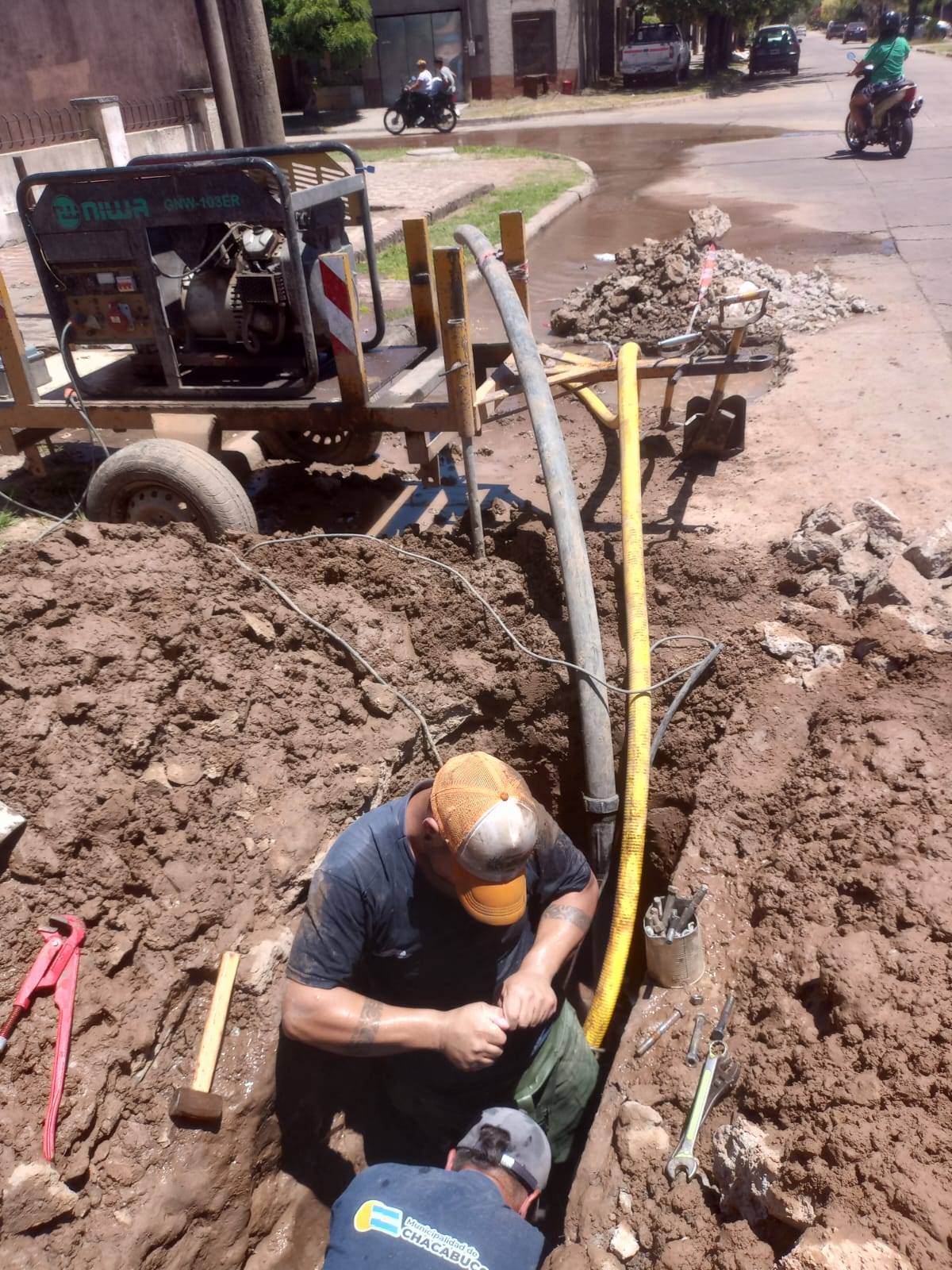 Interrupción en el suministro de agua por reparación de un caño maestro ...